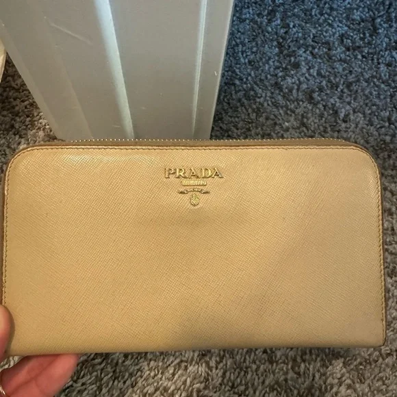 PRADA Beige/ Tan color Purse/ wallet - Picture 12 of 12